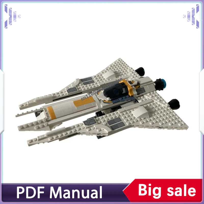 

Конструктор MOC: Альтернативный звездолет Мандалорца, модель космического истребителя, набор кирпичиков, коллекционный подарок для взрослых