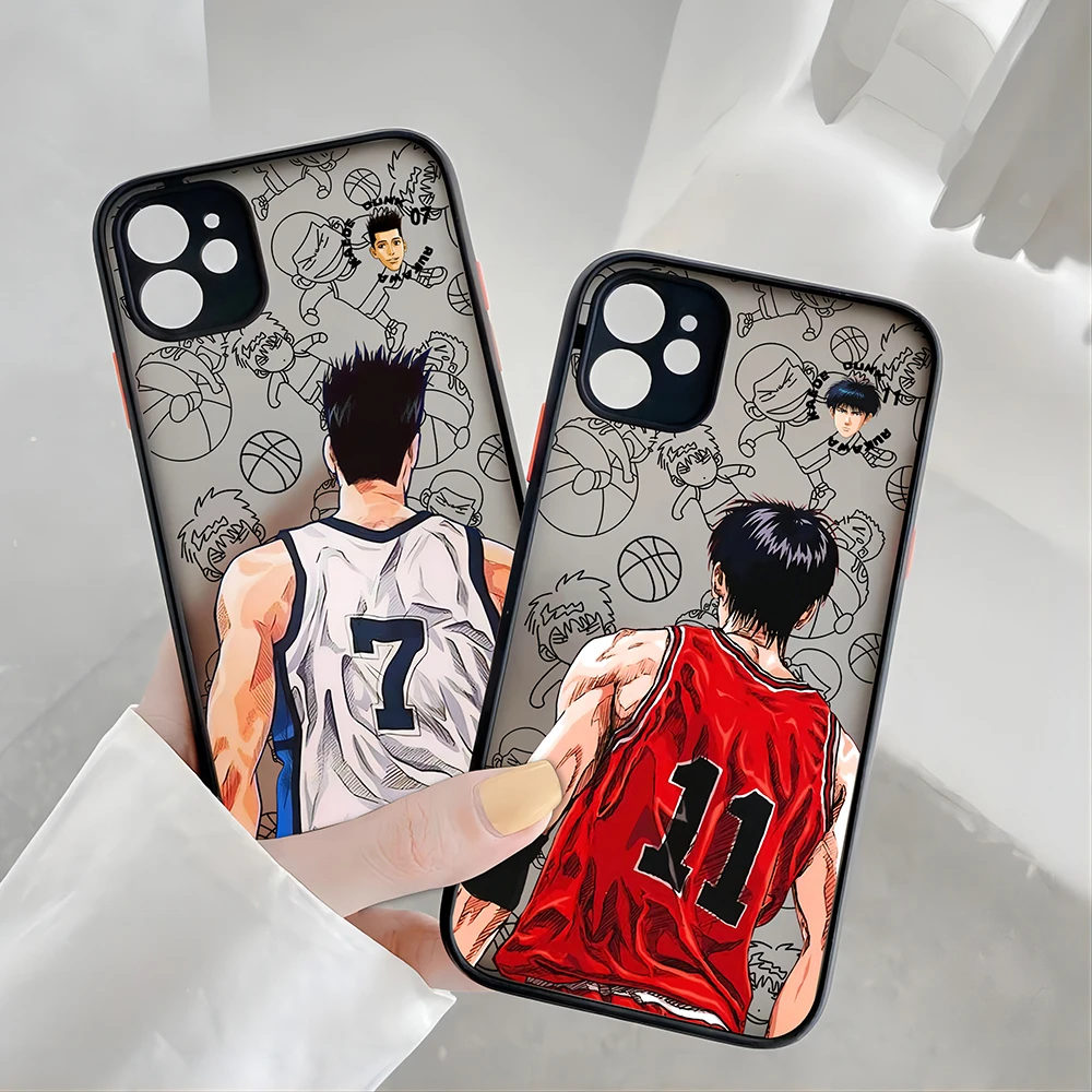 Etui na telefon Hot Blood Anime Slam Dunks do Xiaomi Redmi Note 13 12 11 10 10C 10X 9 9A 9T 9C 8 7 Pro Plus 5G Matte Clear Cover