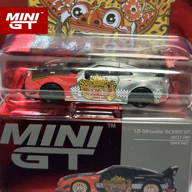 MINIGT 1:64 LB WORKS GTR R35 RR Ver.1 BARONG alloy car model 651