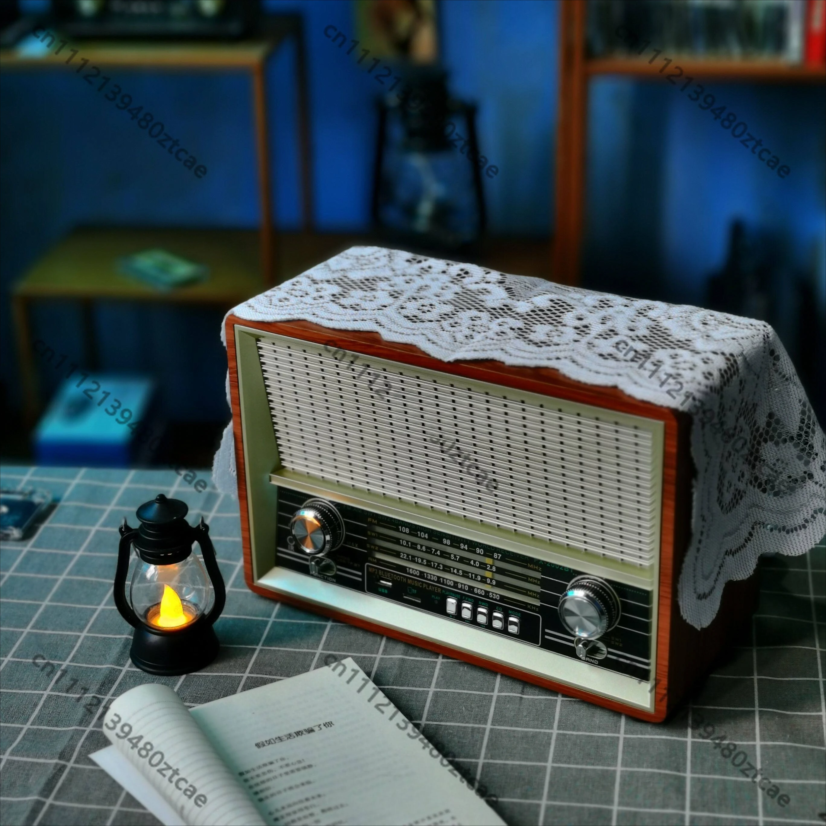 Large Retro Desktop All-in-one Radio For Elderly FM AM SW Bluetooth Card Audio Player Speaker