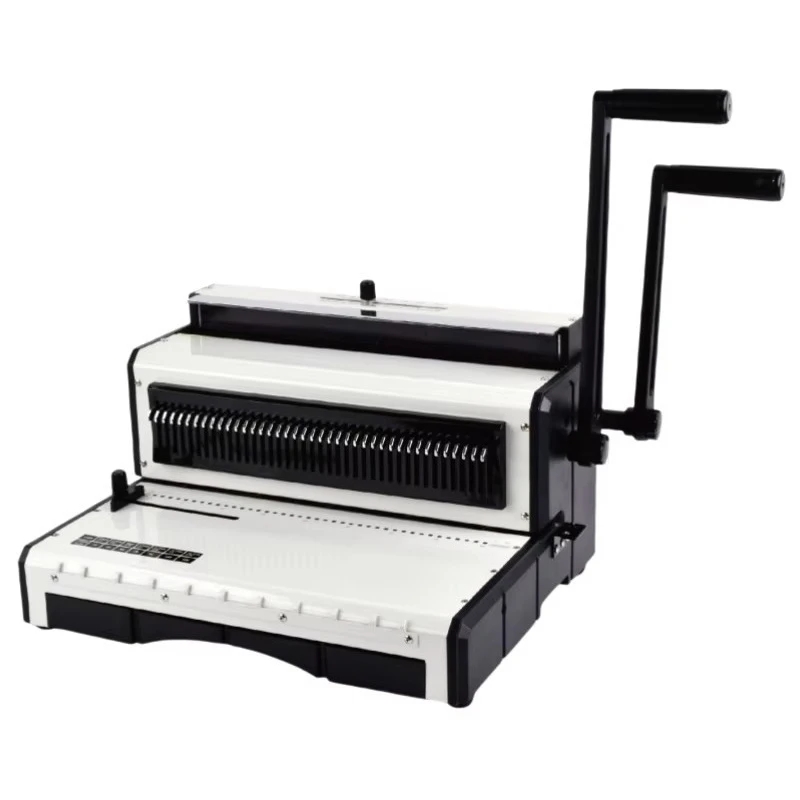 Multifunctional 2:1 Pitch Manual Binding Machine for Wire Spiral Coil A4 A3 Paper Calendar Notebook Punch & Binder For Office
