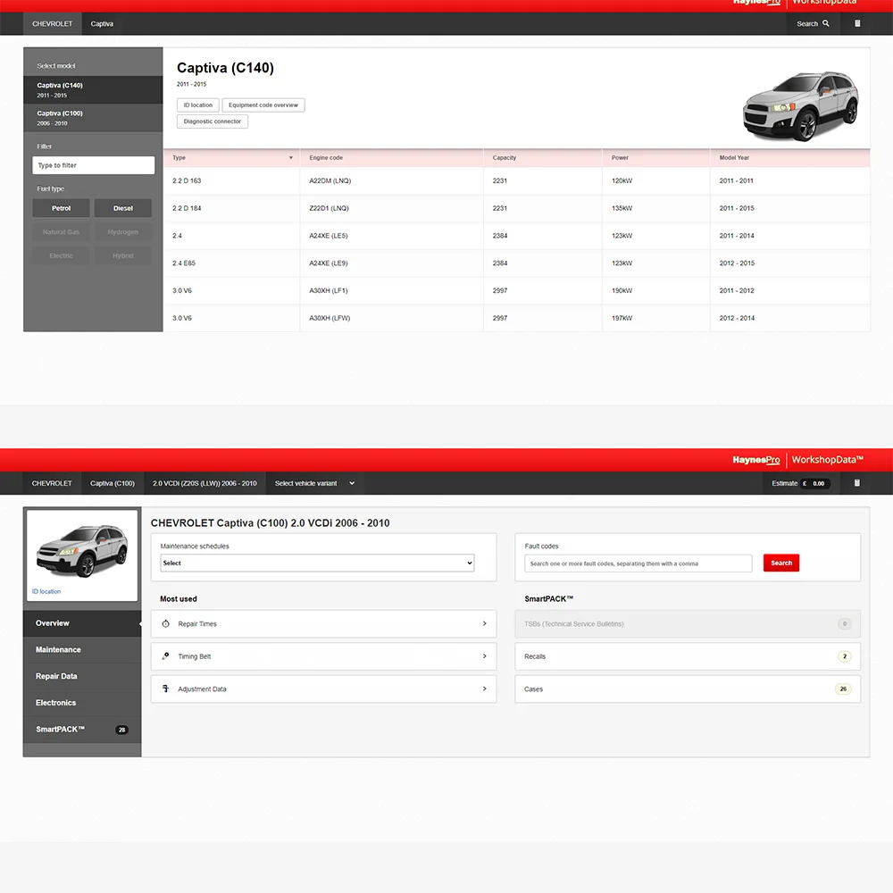 Online Account Software for Hay-nes Pro Car Repair Tools Auto Maintenance Software All Data Support Printing and Mobile/PC Login