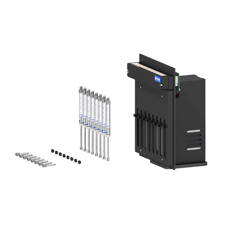 RS232/RS485 Programmable 8-Channel Microfludic Syringe Pump High Precision Liquid Handling For Automation Systems