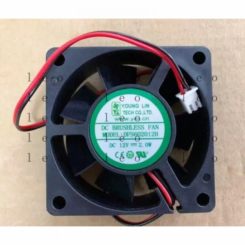 

AA 1 of YOUNGLIN cooling fan DFS602012H DC12V 2.0W 6CM 2 wire