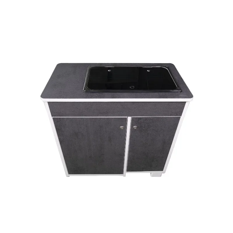 Marble Textured Lightweight Wood Panels Bed Car Kitchen Module with Sink Induction Cooker
