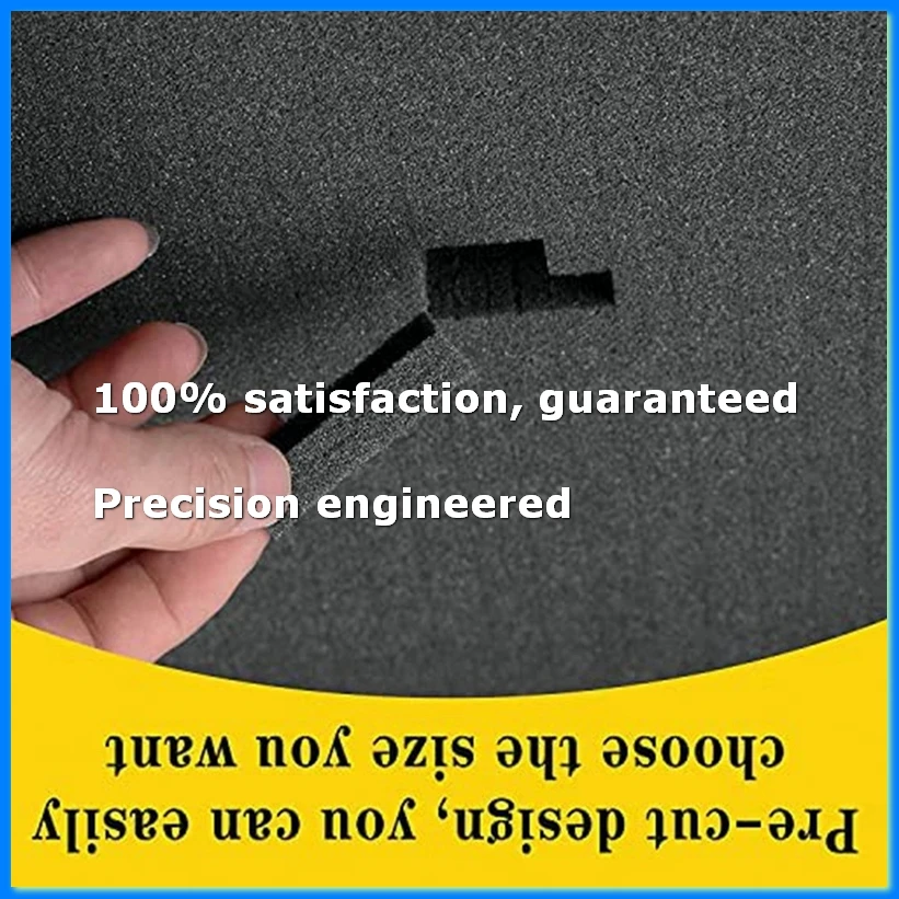 Grid Foam Cube-Foam, 2 Pieces 300x300x50mm/2 Pieces 300x300x10mm, Tool Box Camera Case Foam, Case Insert,Tool-A07G