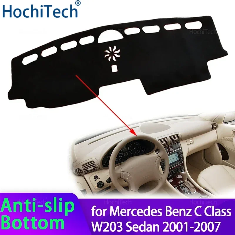 

Для Mercedes Benz C Class W203 Sedan 2001-2007 автомобильный чехол на приборную панель коврик для приборной панели коврик коврик солнцезащитный козырек накидка подушка