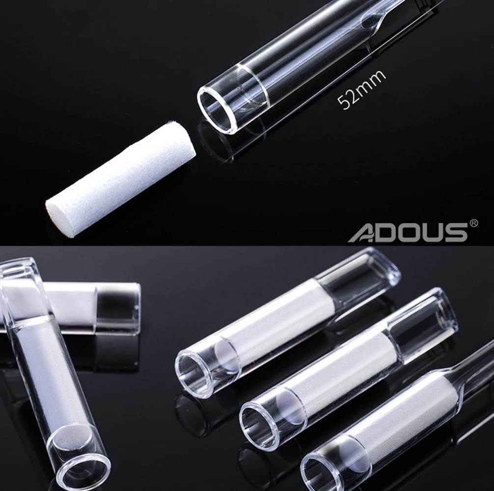 75 Pcs / Can Disposable Filter Cigarette Holder Lip Mouthpiece  Thick Cigarette Holder White Filter Cotton For 7.6mm Cigarettes