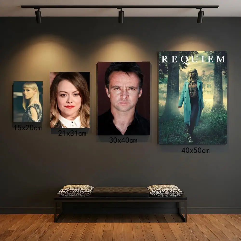tv series R-Requiem-M Painting Calligraphy Elegant Botanical Decor for Living Room Modern Interior Design