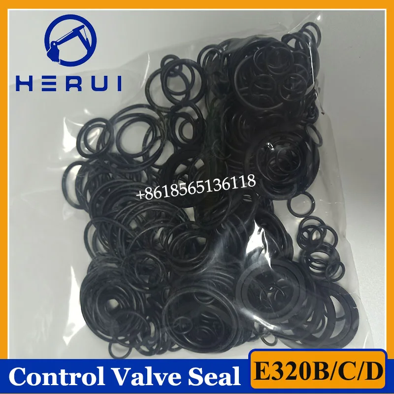 E320B E320C E320D Control Valve Seal Kit Repair Kit for 20B/C/D Excavator Control Valve Oil Seal O-ring