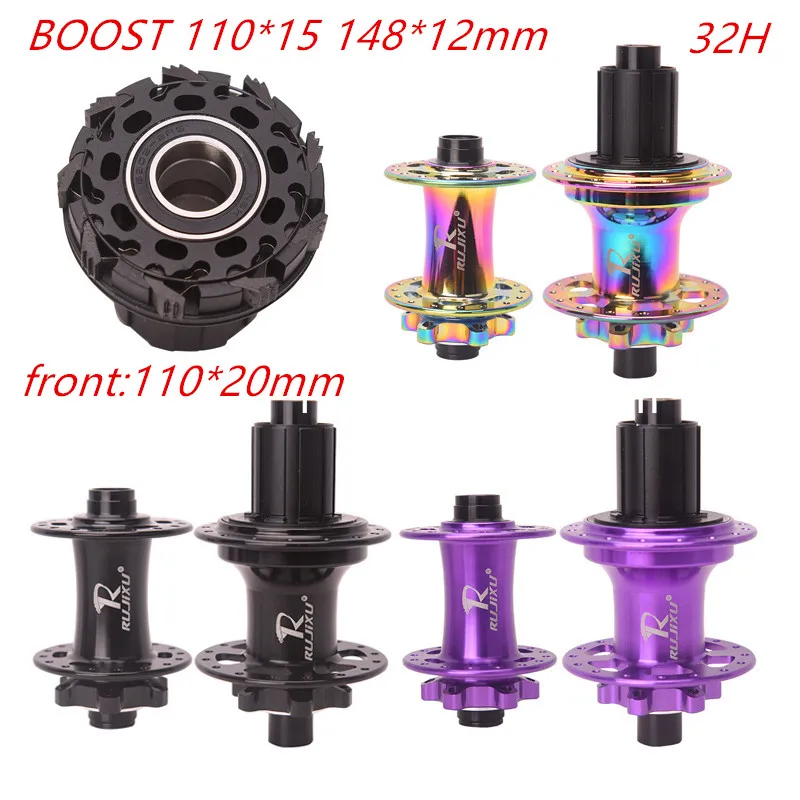 

BOOST 9 Pawls RUJIXU Bicycle hubs 450T Noise 5 Bearing Hubs110x20 110x15 148x12MM 8 9 10 11 12 Speed MTB Bike Hubs 32 Holes HG