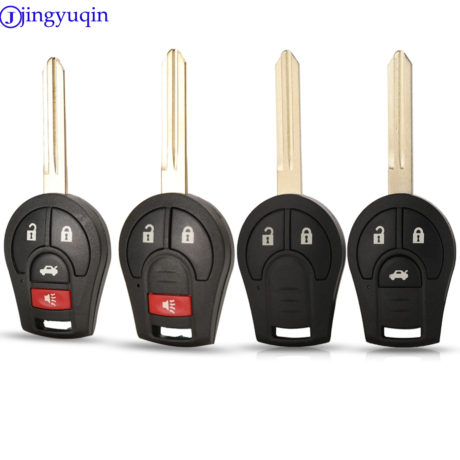 jingyuqin 2/3/4 B Smart Flip Folding Remote Key Case Shell Styling Fob For Nissan Cube Micra Qashqai Juke