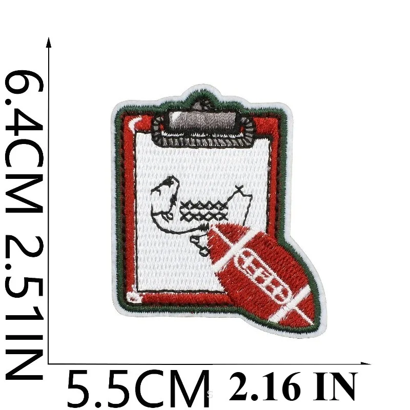 

Sports Style Rugby Embroidery Patch Sticker 26 English Letters Clothes Decorative Cloth Sticker Team Chapter Boy Embroidery Piec