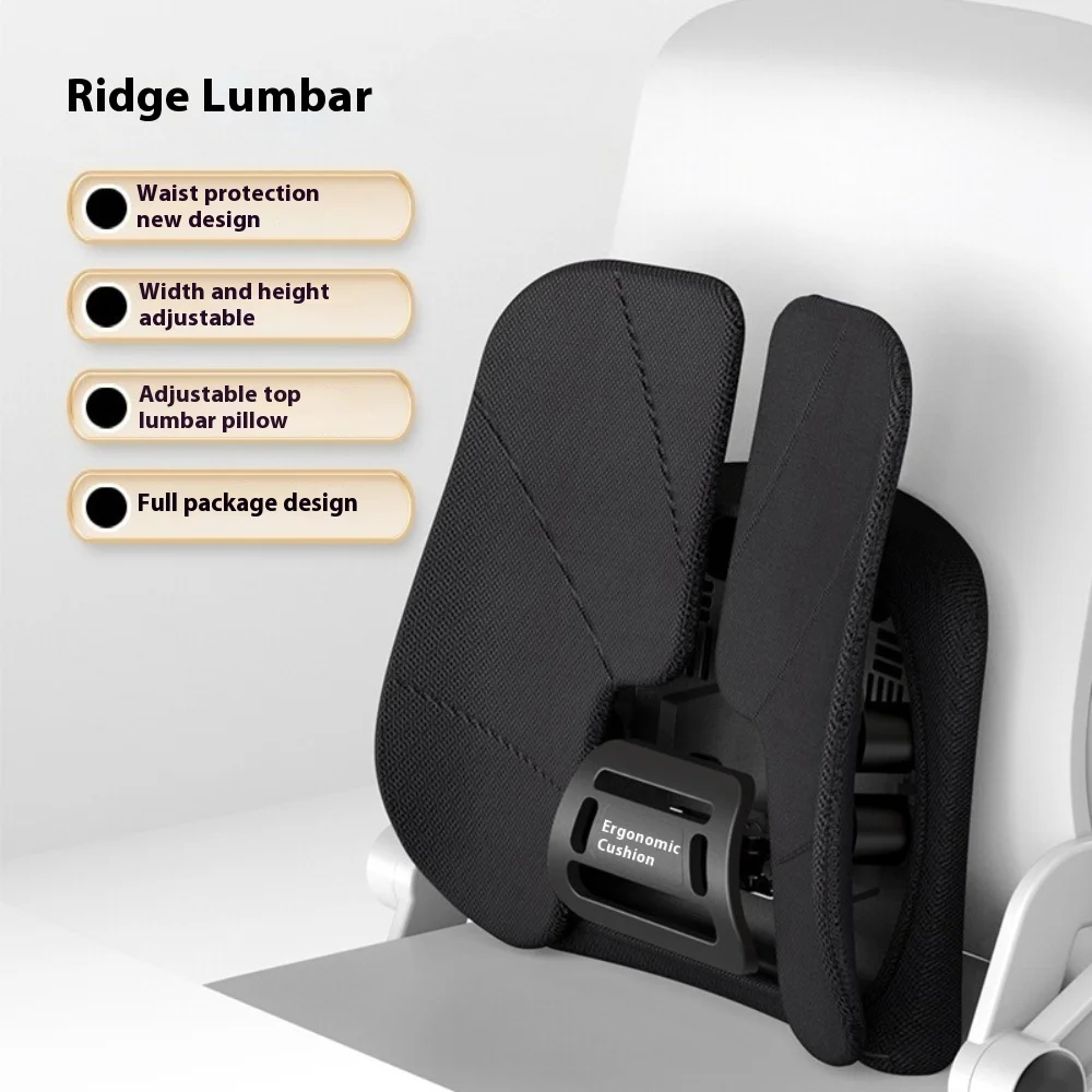 Adjustable Portable Car Back Support Lumbar Support Back Rest Cushion for Seat Cars Lumbar Support Home & Office Waist Cushion