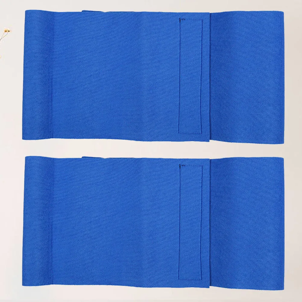 

2pcs Sports Lumbar Support Belt 19Cm Width 100Cm Length Blue Adjustable Breathable Back Support Brace For Elder Adults Therapy