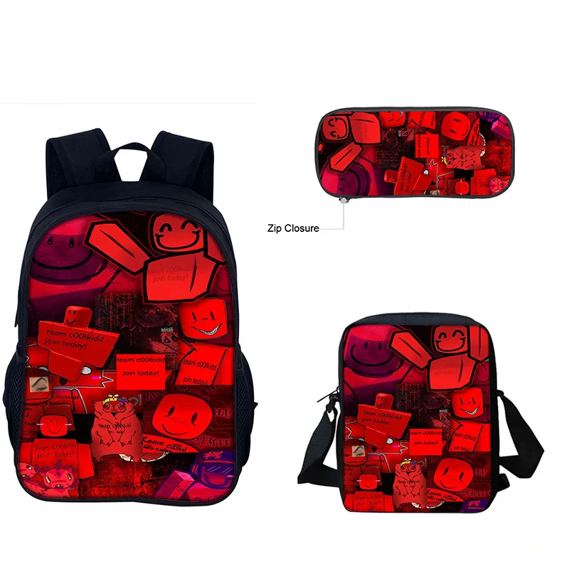 Forsaken Gubby 3 Piece Backpack Lunch Bag Pencil Case Set Kids School Bookbag For Boys Girls Teens Cute Birthday Gift