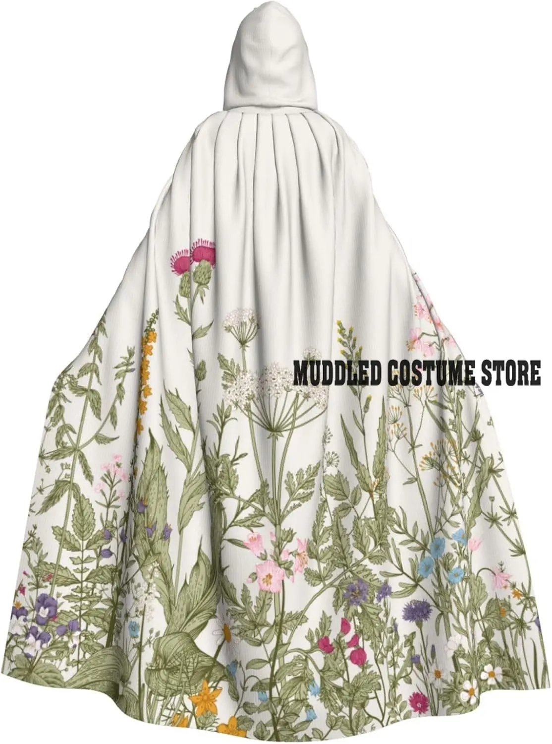 

Herbs and Wildflowers Unisex Adults Halloween Costumes Cape Hooded Cosplay Costume Robe Cloak Cape