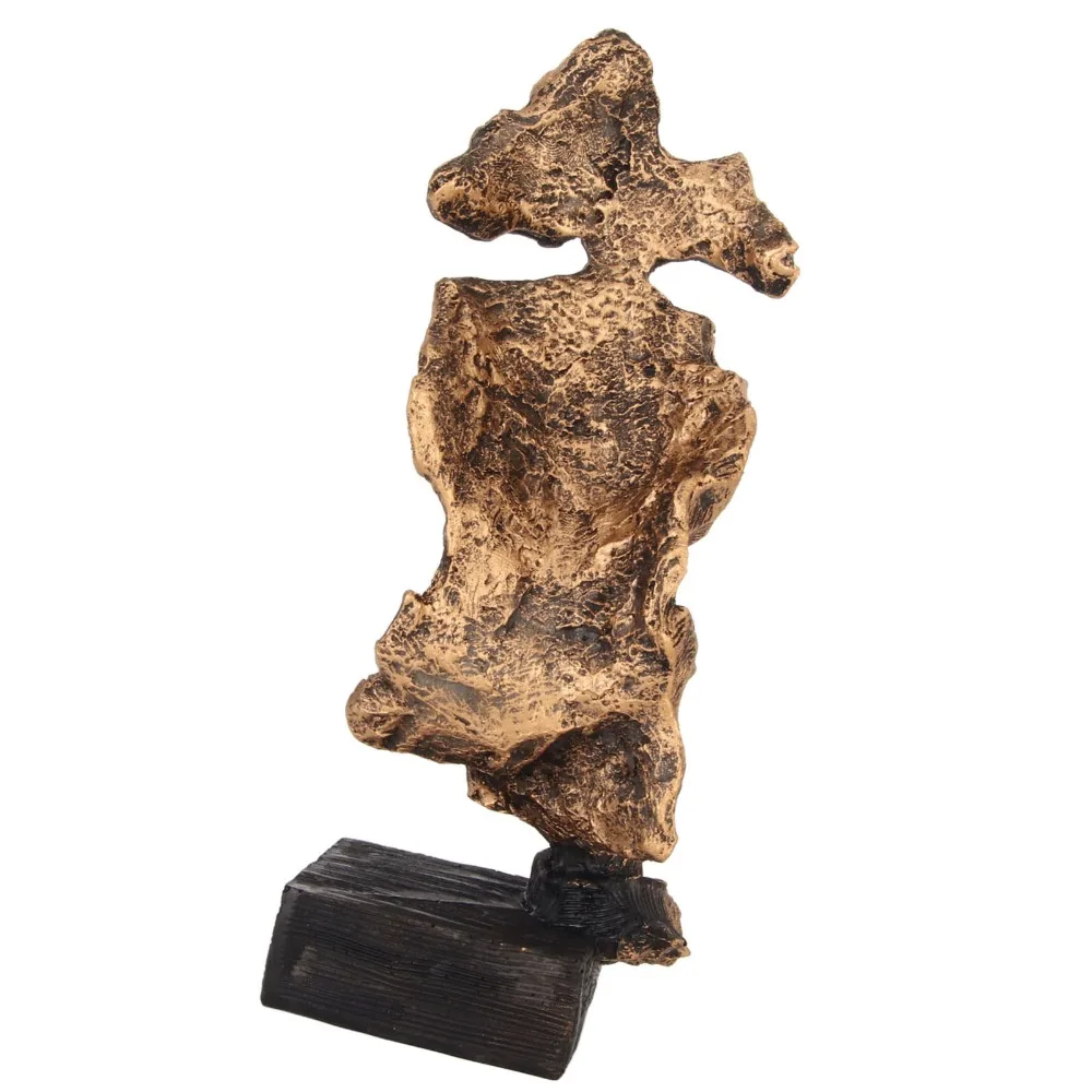 Antique Finish Silence Is Gold Statue 17 x 7.5 x 6cm Colorfast Silence Is Gold Figurine Stable Base Durable Resin
