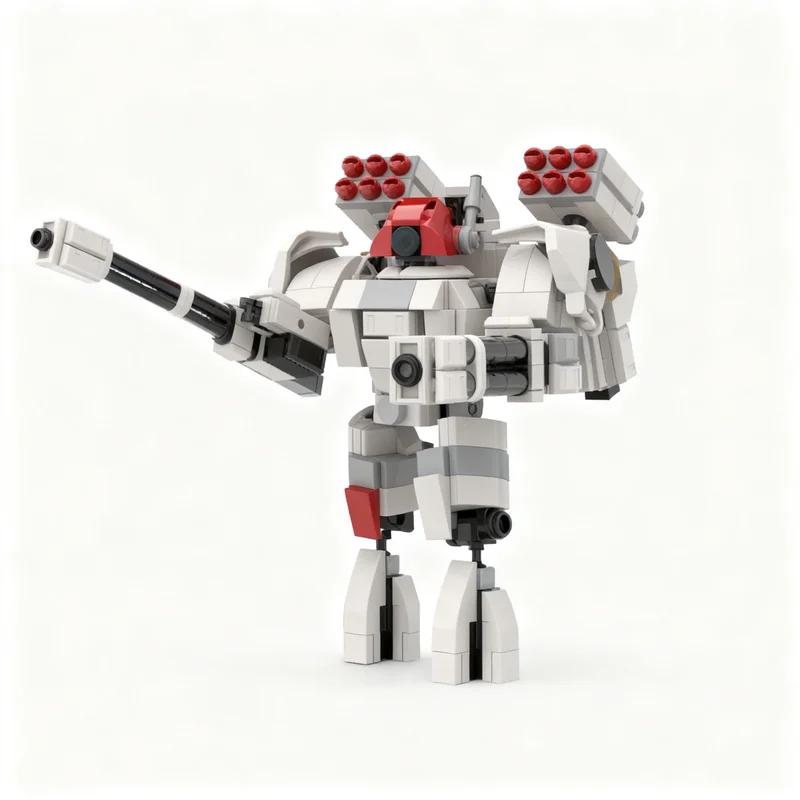 451pcs MOC Other T'au Empire XV88-02 Dual Wield Under Arm Rail Gun Taros Campaign Model Building Blocks Christmas Gift Creative