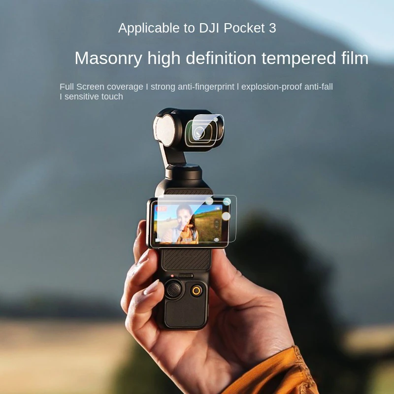 For DJI Osmo Pocket 3 Ultrathin HD Clear Tempered Glass Screen Protector  LCD Display Film DJI Pocket 3 Camera Lens Protector