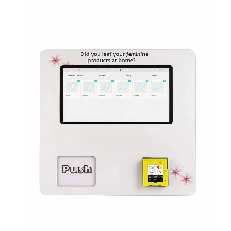 Automatic wall-mounted sanitary napkin vending machine 15.6-inch touch screen SDK toilet shopping mall combination