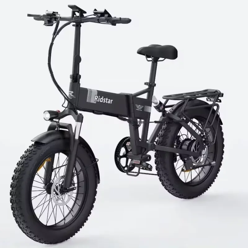 H20Pro Elektrofahrrad 2000W Doppelmotor 48V 23AH Lithium-Akku Schnee-Klapp-E-Bike mit 20*4,0 Zoll Fetten Reifen Mountainbike