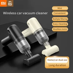 Xiaomi-aspiradora Youpin para coche, miniaspirador portátil de alta potencia, inalámbrico, plumero de mano, Motor sin escobillas, soplador de polvo para el hogar, nuevo