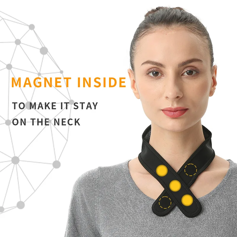 แผ่นทําความร้อนคอไร้สาย เครื่องอุ่นคอ เครื่องทําความร้อนห่อคอแบบอุ่น แบตเตอรี่ลิเธียม 3000mAh แทรกพร้อมสายรัดแม่เหล็กปรับระดับได้