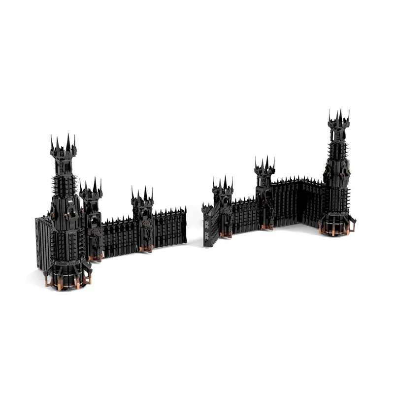 Anel filme modelo moc blocos de construção portão preto versão expandida modelo tecnologia tijolo montagem brinquedo construção presentes do feriado