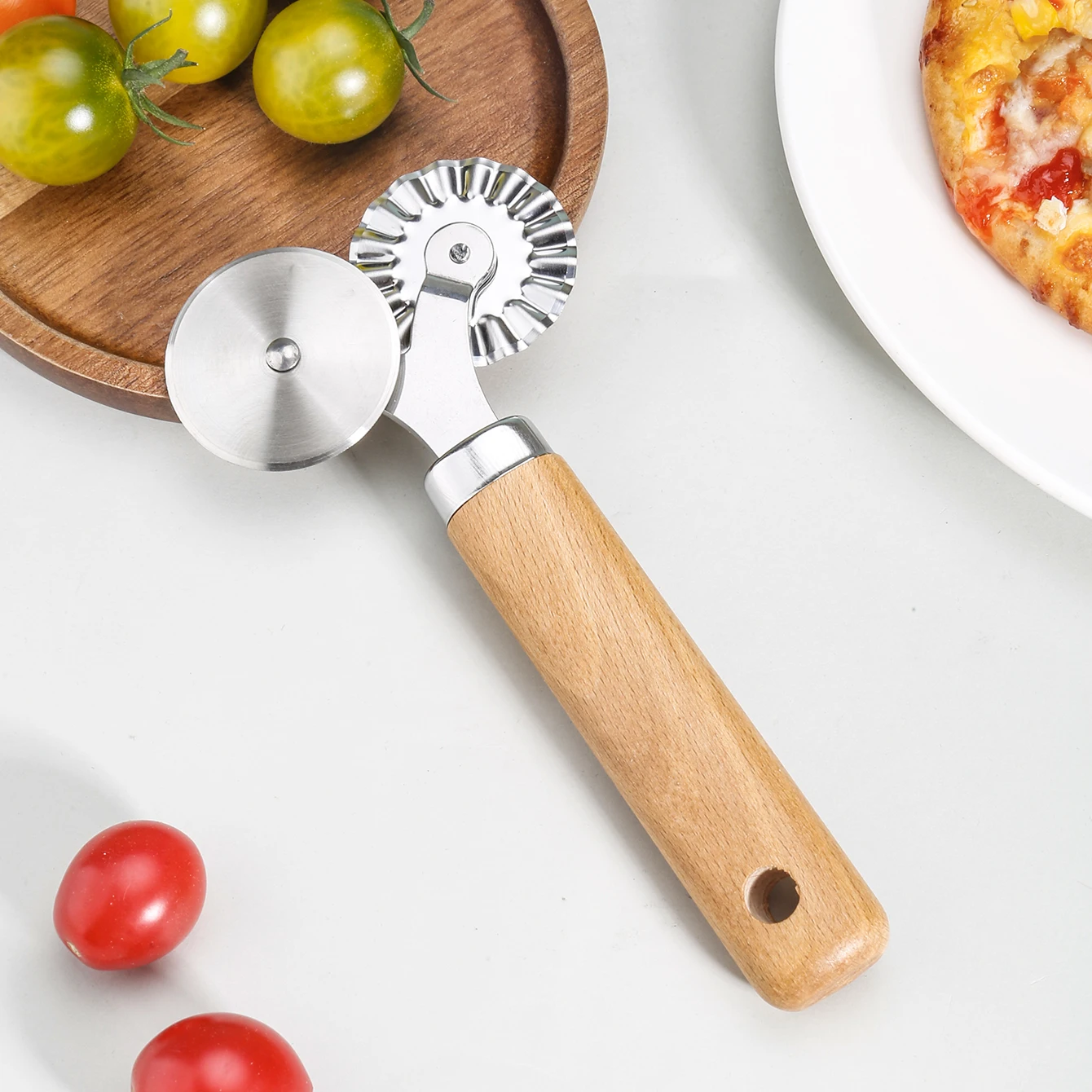 1PC-Biscuit Roller Knife, Lace Slicer, Rolling Cutter Mold, Cutting Knife, Cake Baking Special Tool, Pizza Knife