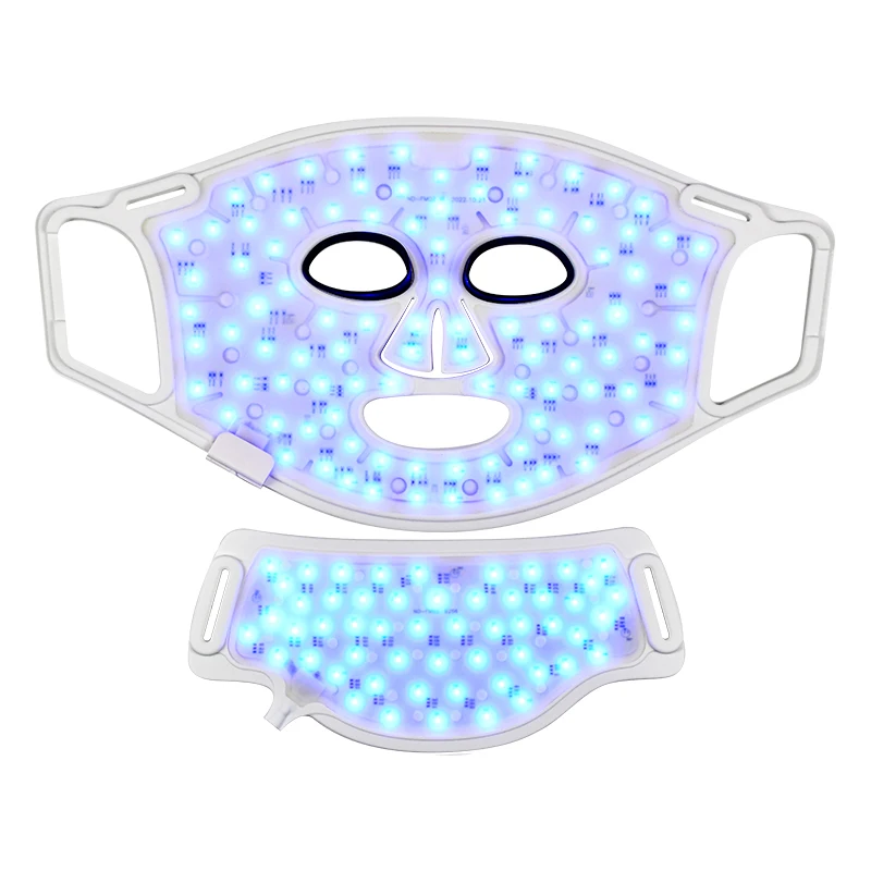 Food Grade Whole Silicone Material Light Therapy Face Mask Led Face Skin Rejuvenation Led Face Mask