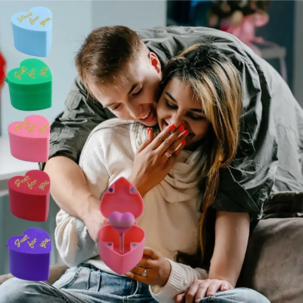 Funny Surprise Love Rose Gift Box Creative Unique Valentine's Day Gift 3D Printed Prank Toy Offices Desk Home Decor