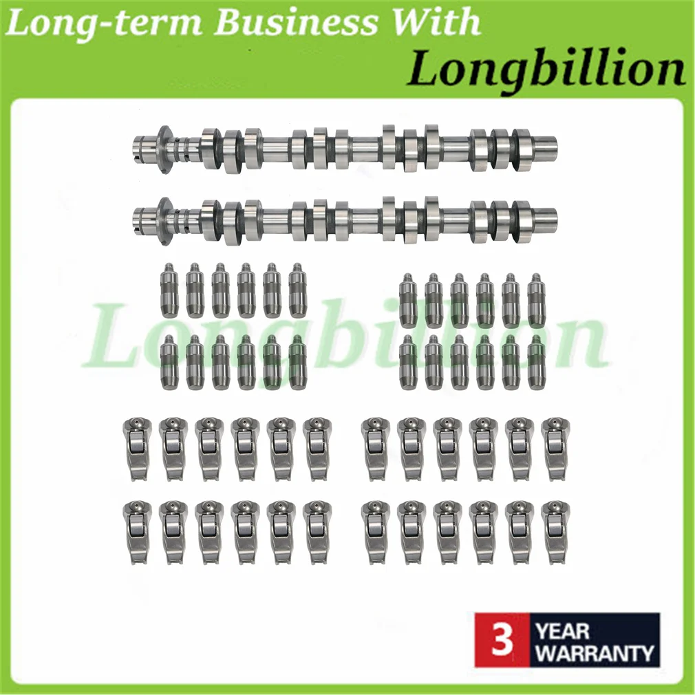 AP03 5L1Z6250AA New Left+Right Camshaft&24*Hydraulic Tappet&24*Rocker Arm for Ford F150 F250 F350 Explorer 5.4L 4.6L 3V