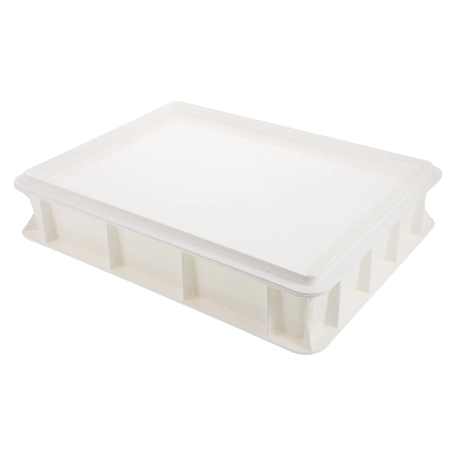 

Dough Protection Box Storage Proofing Container Stackable Pizza Tray with Lid Plastic Trays for Moisture Retaining