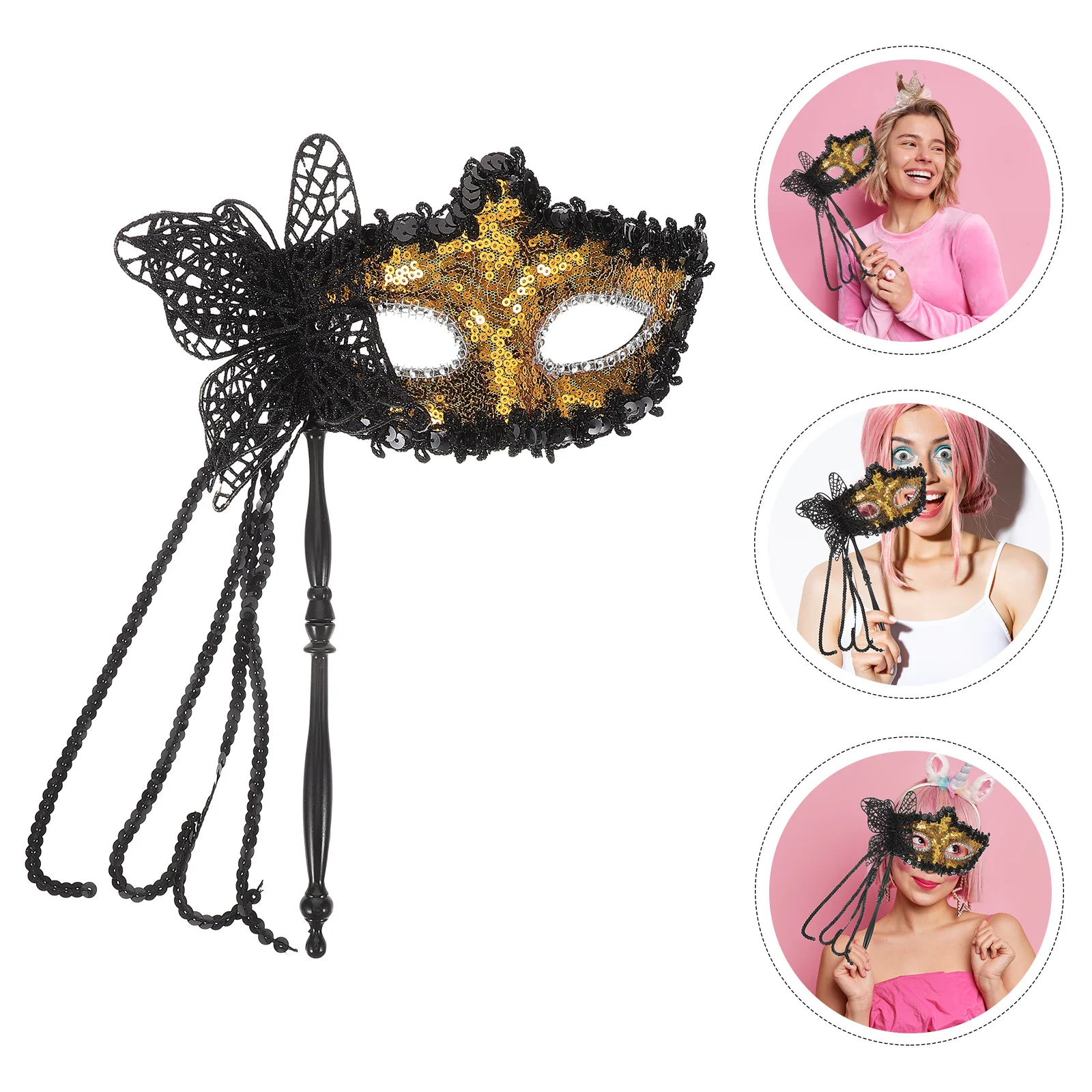 

Eye Catching Dragon Themed Half Face Masquerade Mask Reusable Light Not Easy Deform Damage Halloween Carnival Cosplay Events