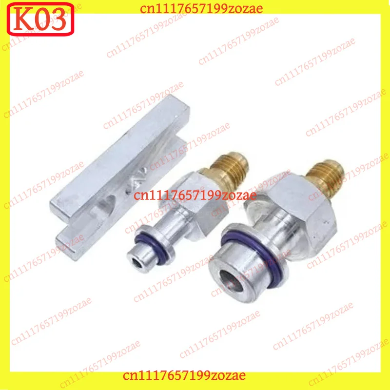 LK 1Pc Evaporator Leak Test Plug Joint Expansion Valve Connector for Car AC, Replacement Parts
