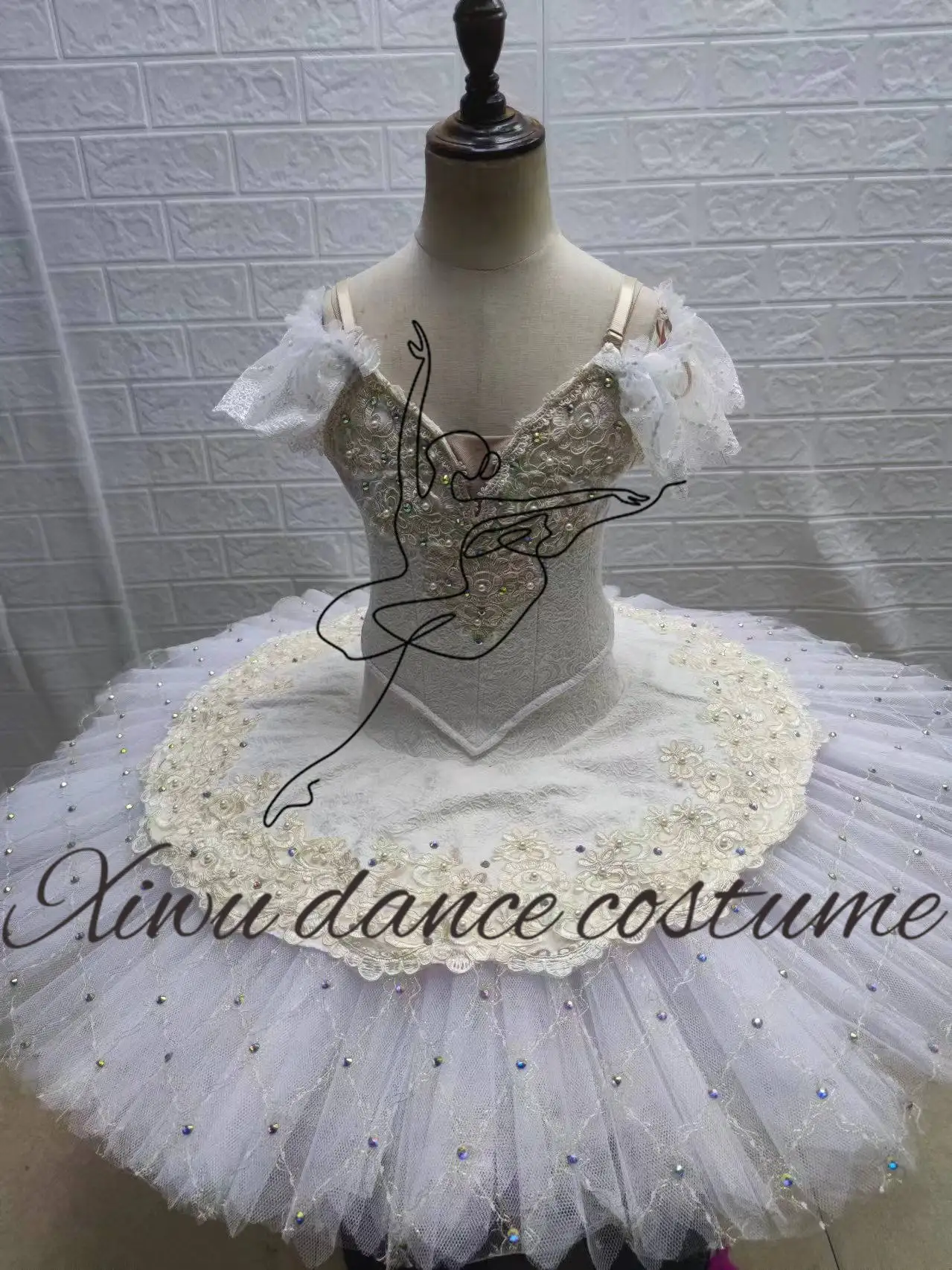 زي باليه احترافي عالي الجودة بحجم مخصص لأداء الباليه فستان باليه للمنافسة الراقية