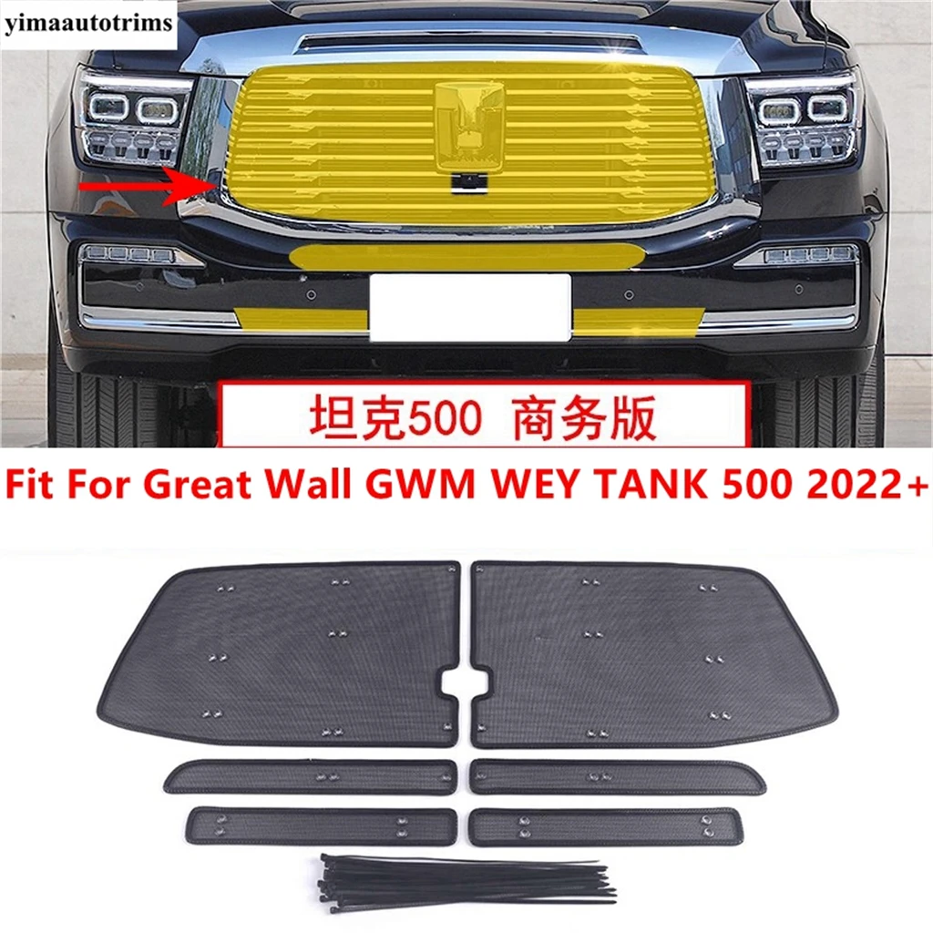 

Car Front Grille Insect Net Screening Insert Mesh Protection Kit Accessories For Great Wall GWM WEY TANK 500 2022 2023 2024 2025
