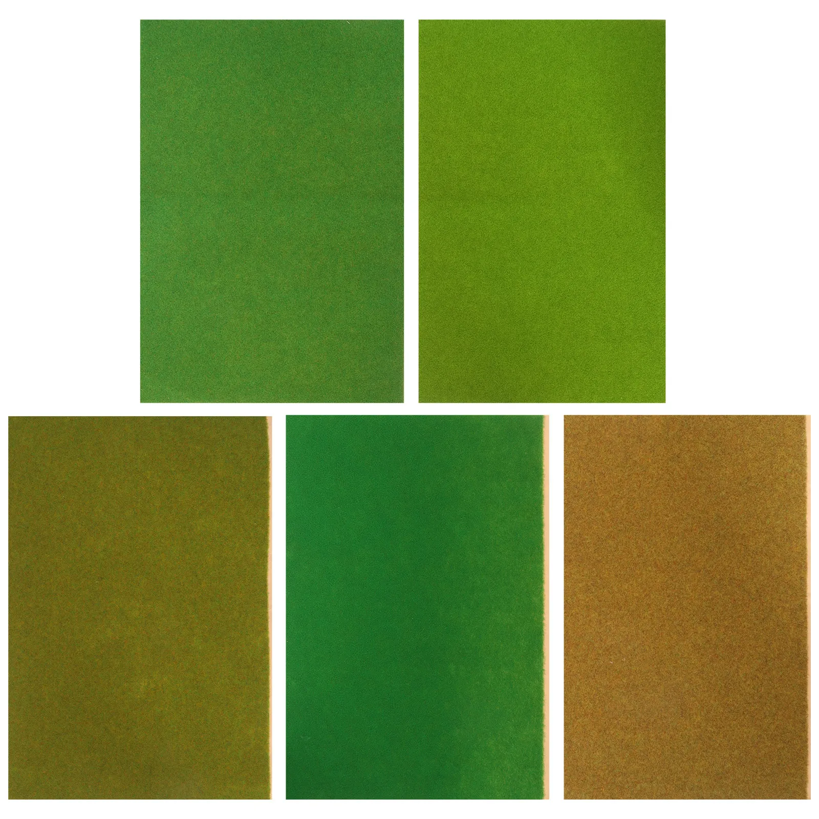 

5Pcs Grass Turf Mat Artificial Landscape Decor for Sand Table DIY Fake Lawn Sturdy Nylon Turf Home Decoration Micro Scene