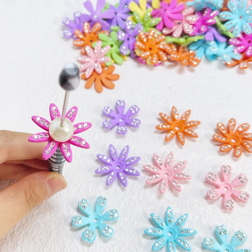 

Сердечный дизайн 200 шт. 28*28 мм DIY бусины/эффект горного хрусталя/ручная работа/форма цветка/акрил/фурнитура и компоненты для ювелирных изделий # 18957