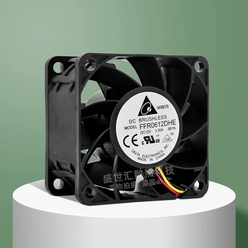 PWM Cooling Fan for Delta FFR0612DHE 6038 12 V 3.3 A High Airflow Chassis Server Fan