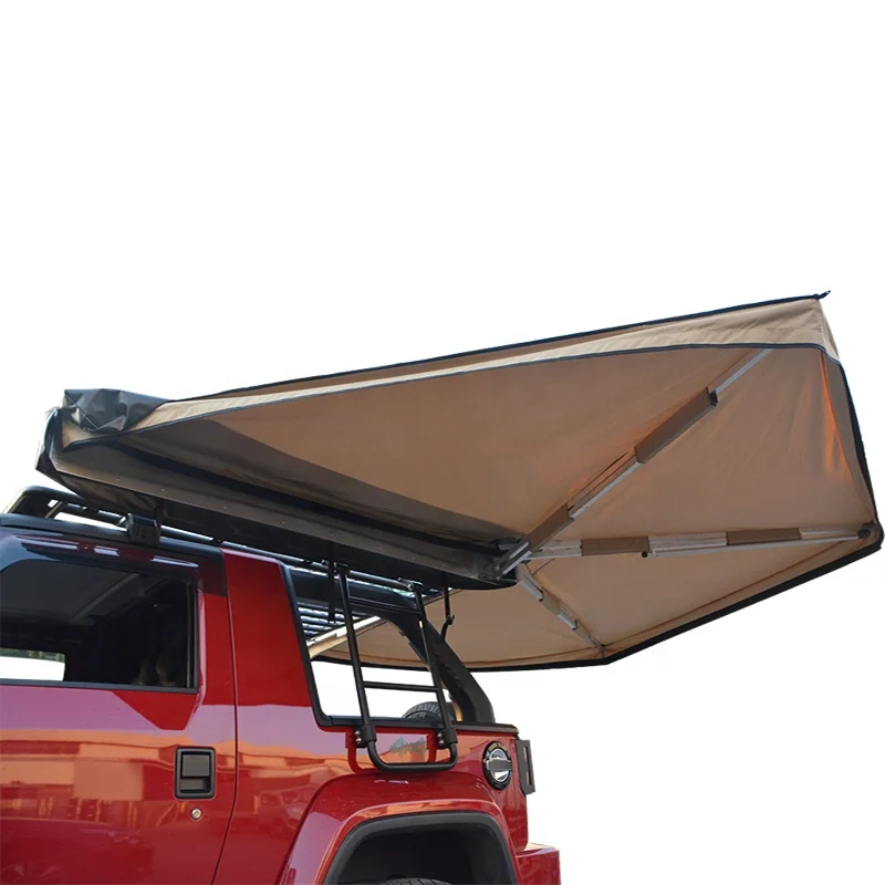 

4wd Fan Shape 270 Degree Open Camper Canopy Tent Free Standing Car Rooftop Side Sunshade Fox Wing 2.5M Awning