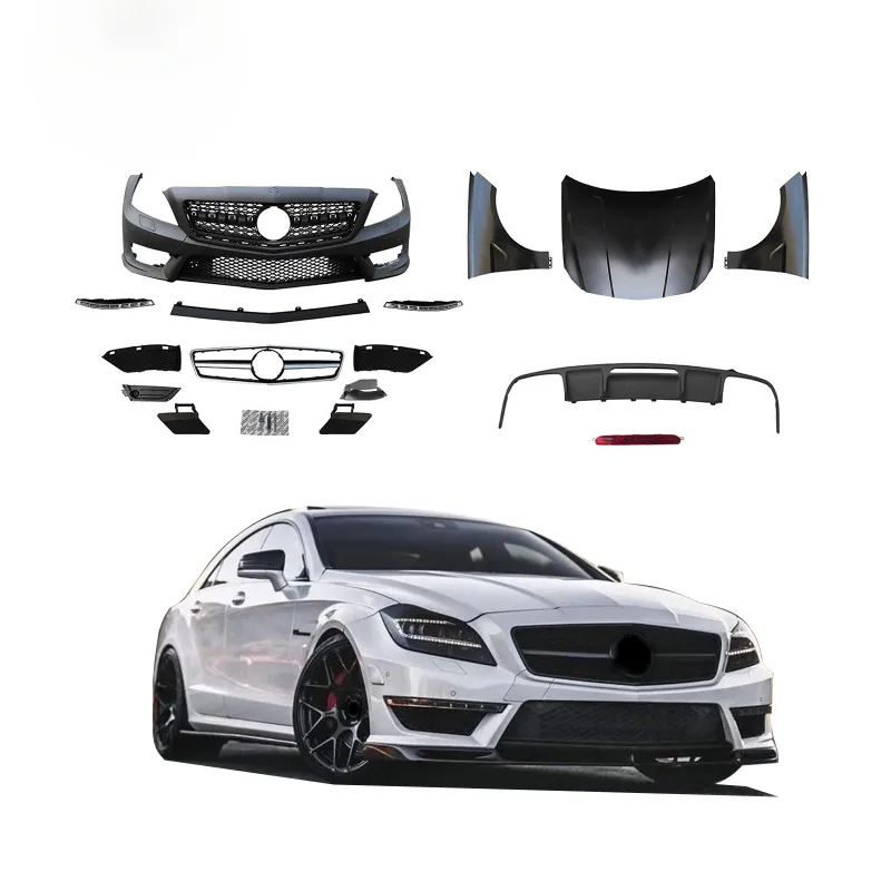 

SAARASB/PP Material Suitable for Mercedes-Benz W217 Modification 11-14 Upgrade CLS63 AMG Large Surround Grille
