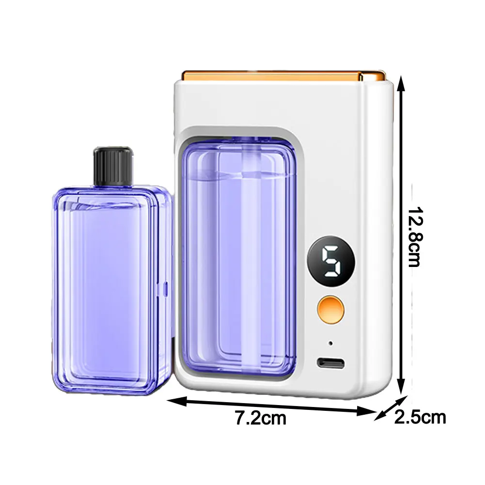Portable Wall Hanging Automatic Fragrance Sprayer Wireless for Bathroom Deodorization ABS Scent Diffuser 9.5x6x2.6cm White