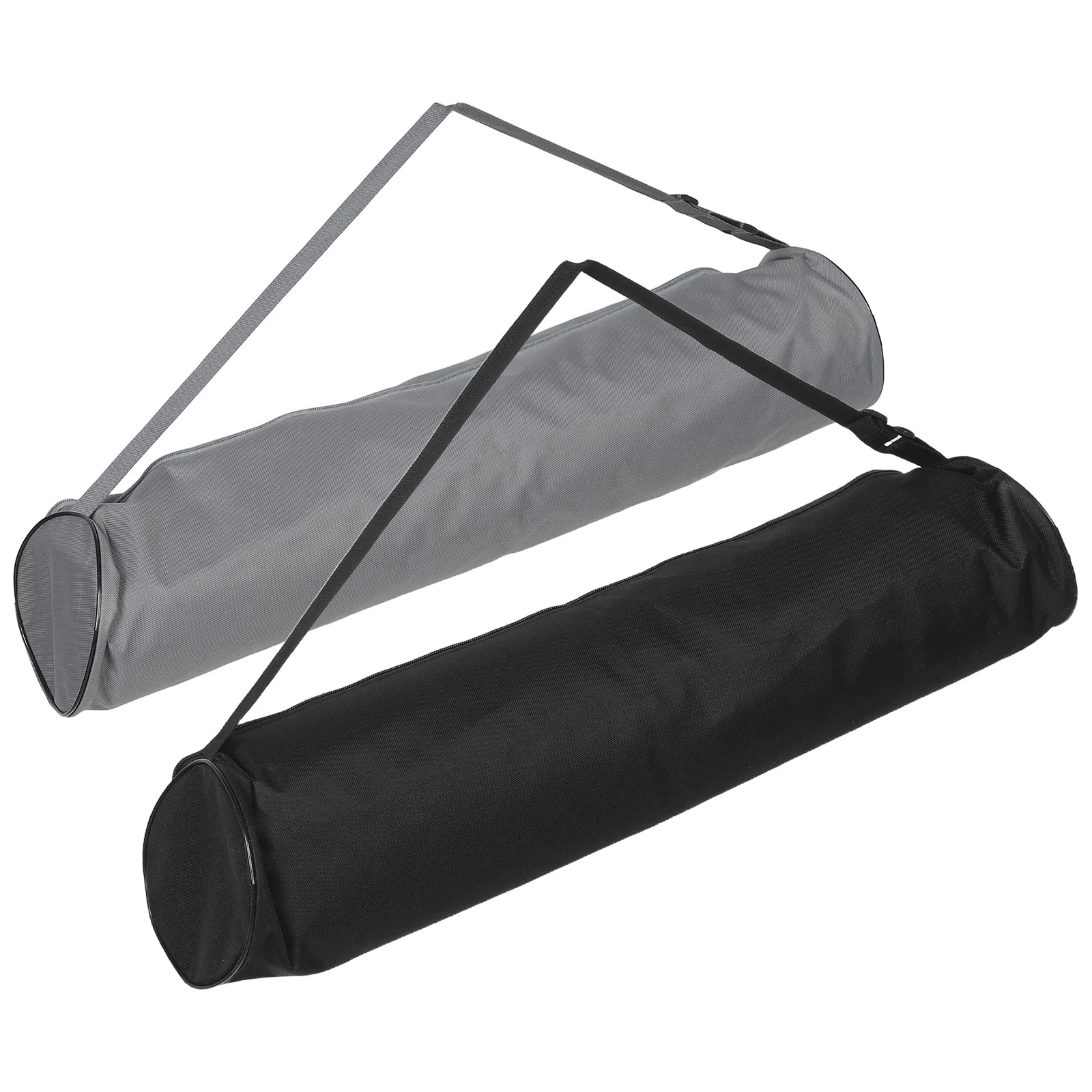 

2Pcs Yoga Mat Carrying Bag Oxford Fabric Zipper Closure Shoulder Strap Fitness Gear Tote Workout Mats Organizer