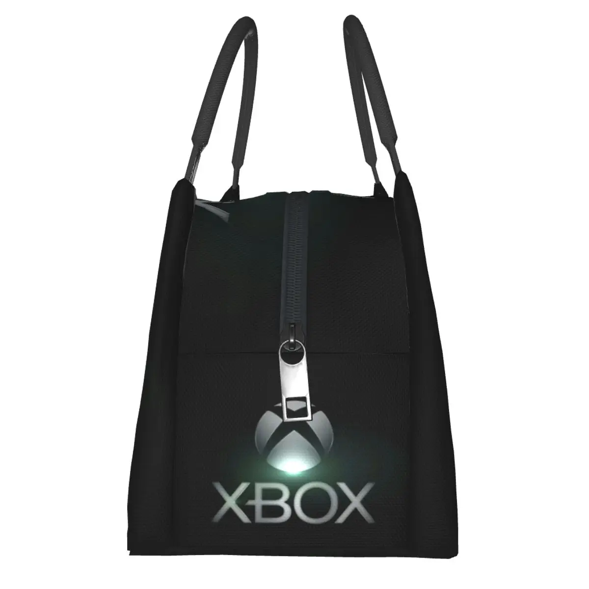 女性用断熱弁当バッグ,ピクニックバッグ,緑色のXboxロゴ,防水クーラーバッグ,オフィスバッグ,学生バッグ