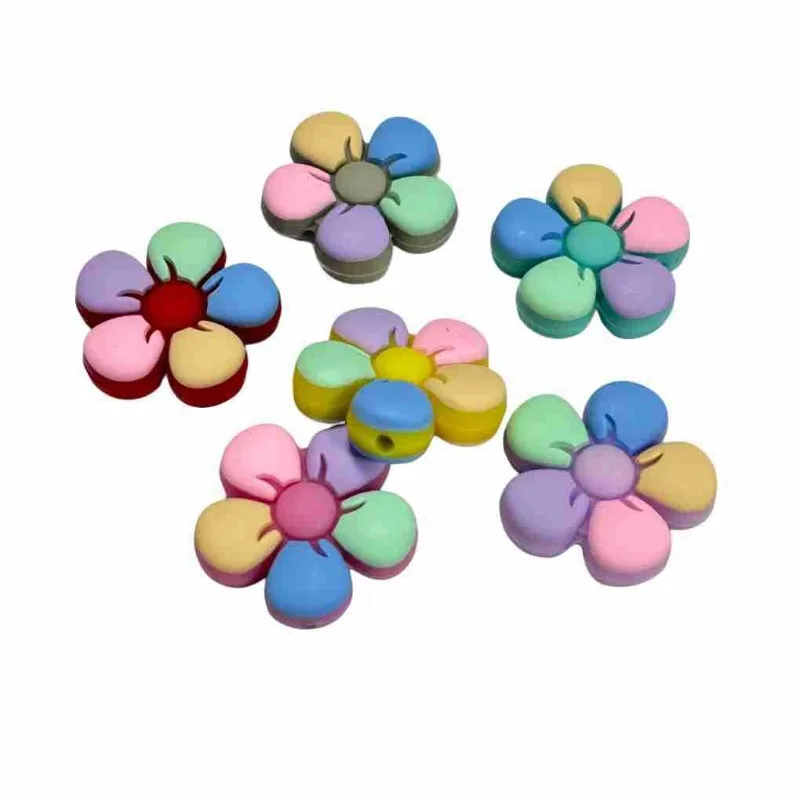 20/50Pcs New Silicone Beads Food Grade Cartoon Silicone Focal Beads Wholesale DIY Pacifier Chain Bracelet Jewelry Accessories