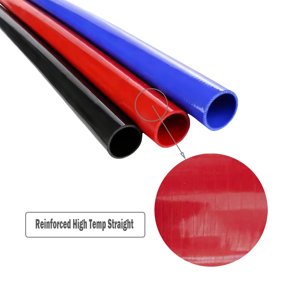 Tubo reto reforçado do Intercooler do silicone de alta temperatura, mangueira do líquido refrigerante da tubulação, tubulação da entrada do ar, mangueira da água, vermelho, azul, preto, ID16, 120mm