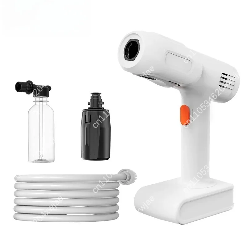 Cordless High Pressure Car Washer Gun Lithium Battery Portable Water Cleaning Machine Electric Wash Tool with Vacuum