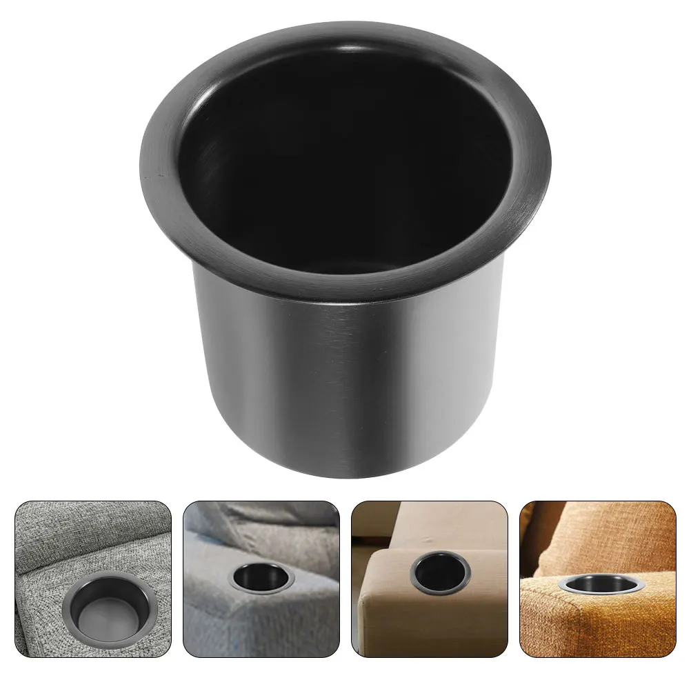 

Stainless Steel Sofa Cup Holder Insert Universal Couch Cup Holder Replacement Insert for Rv Recliner Boat Golf Cart Sofa